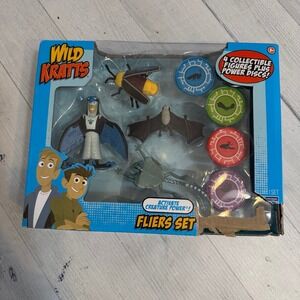 WILD KRATTS Fliers Set Activate Creature Power 4 Collectible Figure Power Discs